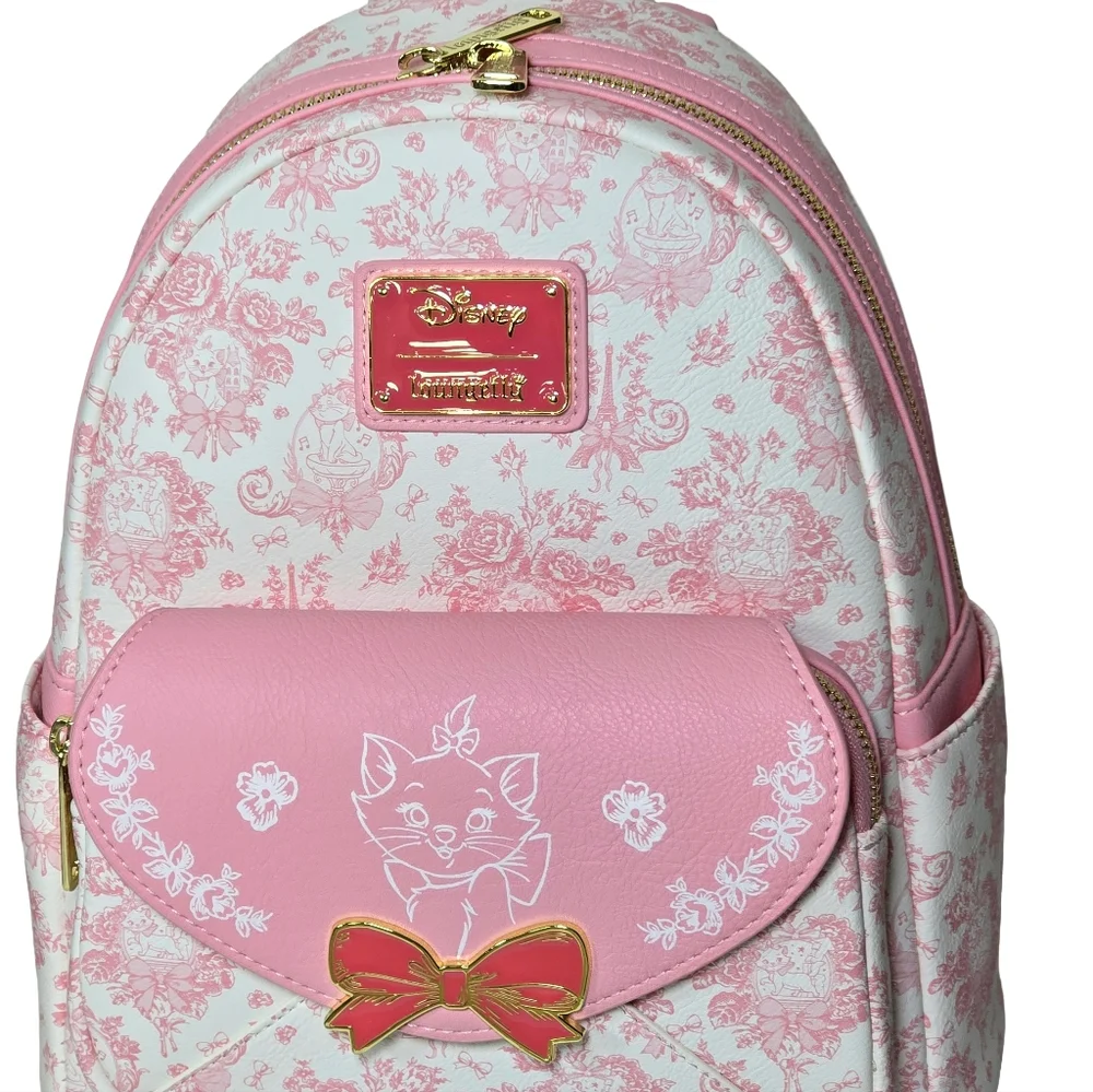 Loungefly Disney Aristocats Marie Toile Mini Backpack NWT